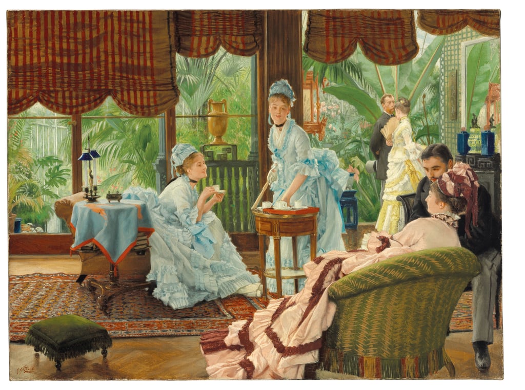 In the Conservatory by James Jacques Joseph Tissot