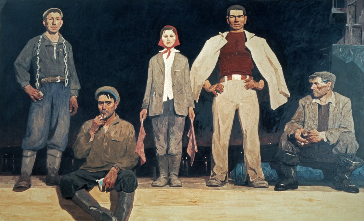 Builders of Bratsk by Unknown