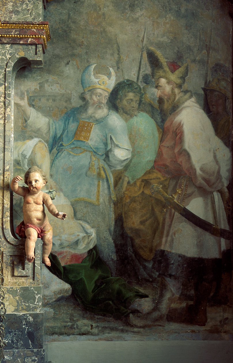 Cherub and Fresco by Unknown