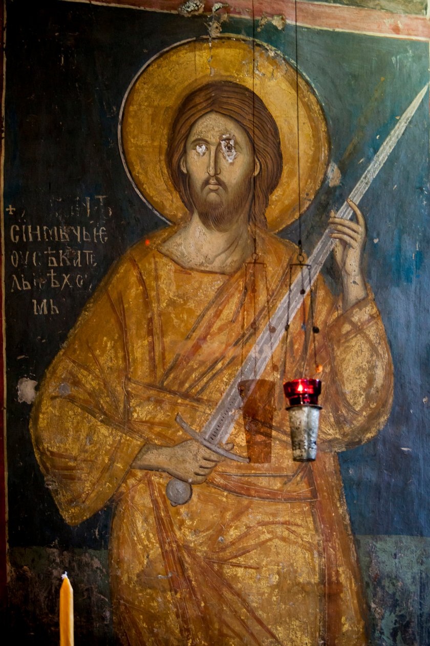 Fresco in the Nave of the Church of the Decani Monastery by Unknown