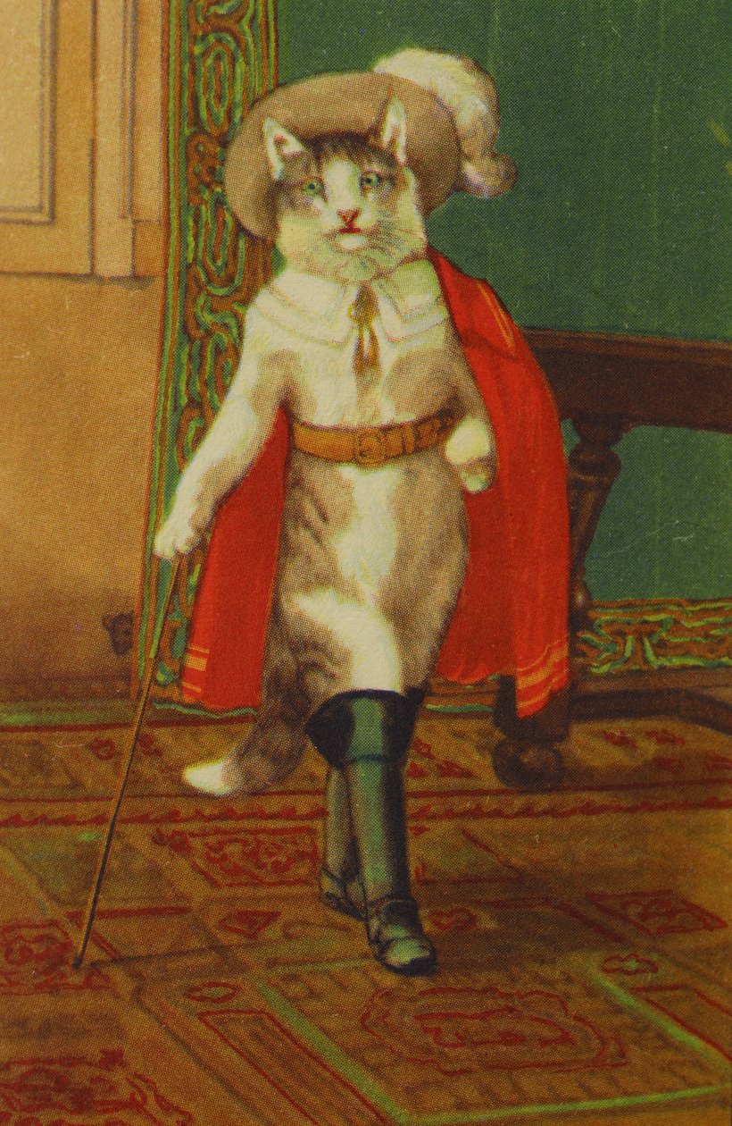 The Boot Cat (Illustration from Conte de Perrault) by Unknown