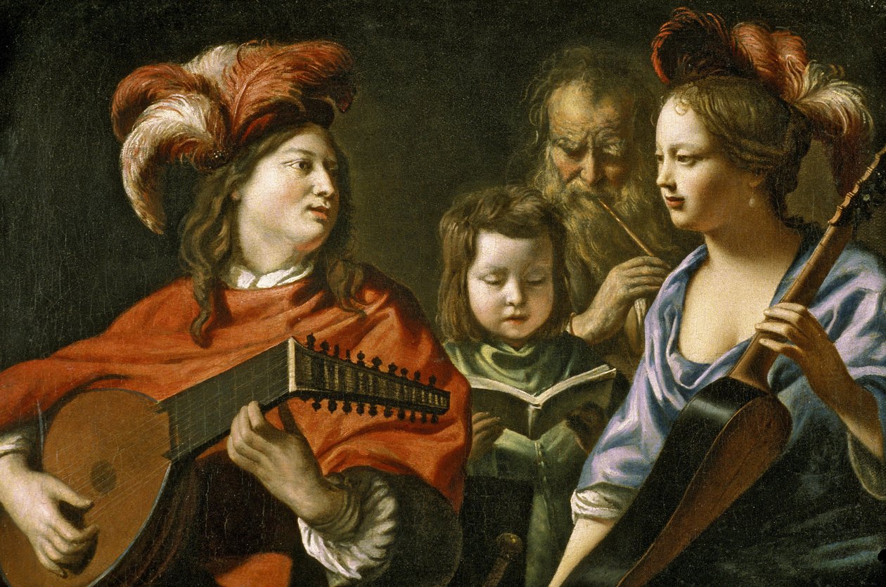The Concert by Mathieu Le Nain by Unknown