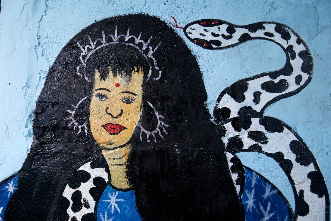 Voodoo Goddess, Voodoo Shrine in Cotonou, Benin by Unknown