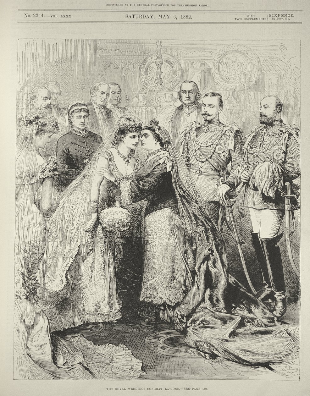 The Royal Wedding: Prince Leopold, Duke of Albany to Princess Helen of Waldeck-Pyrmont in St. George