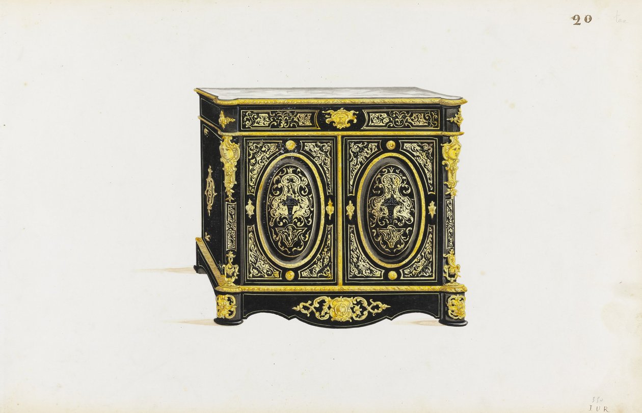 Design for a Cabinet in the Boulle Style by Pagny