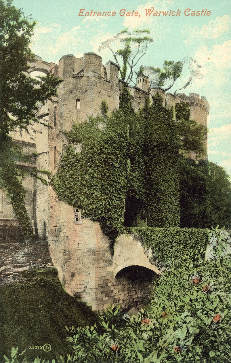 Entrance Gate, Warwick Castle by (after) English photographer