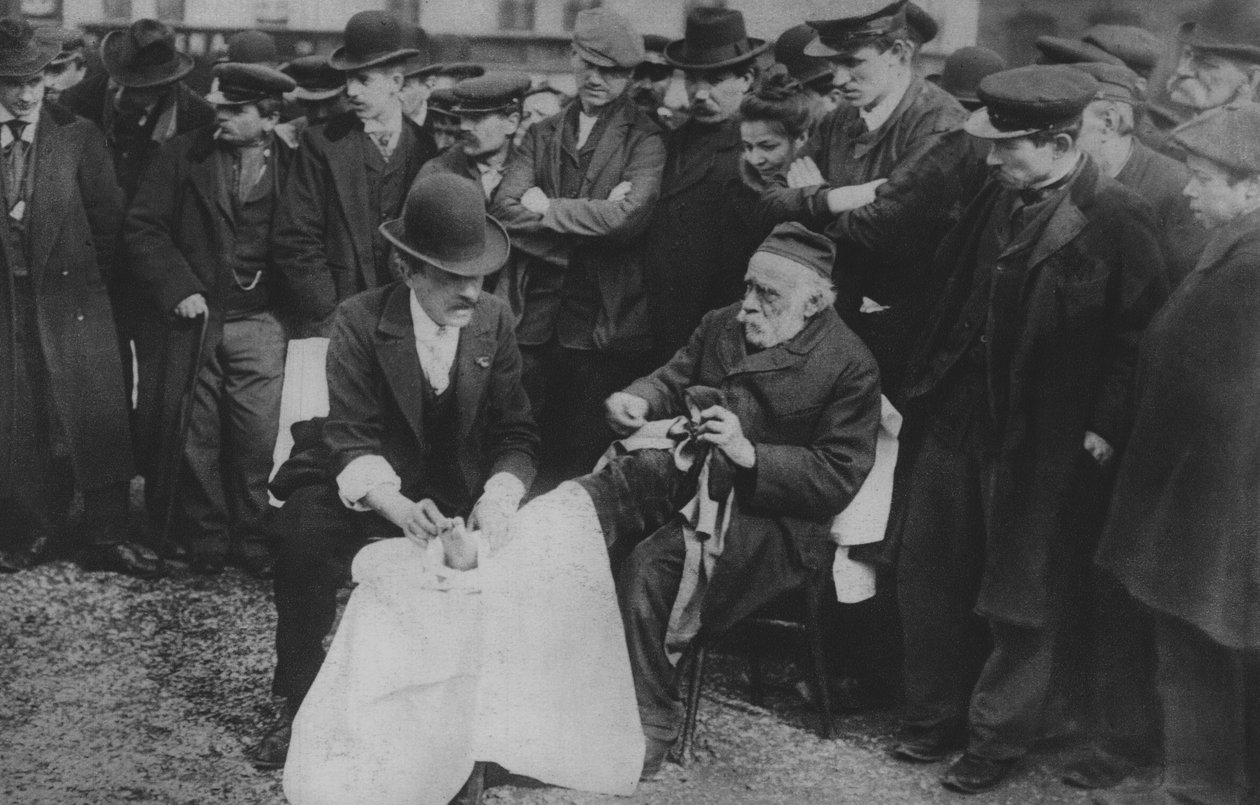 Public Chiropedist by (after) French Photographer