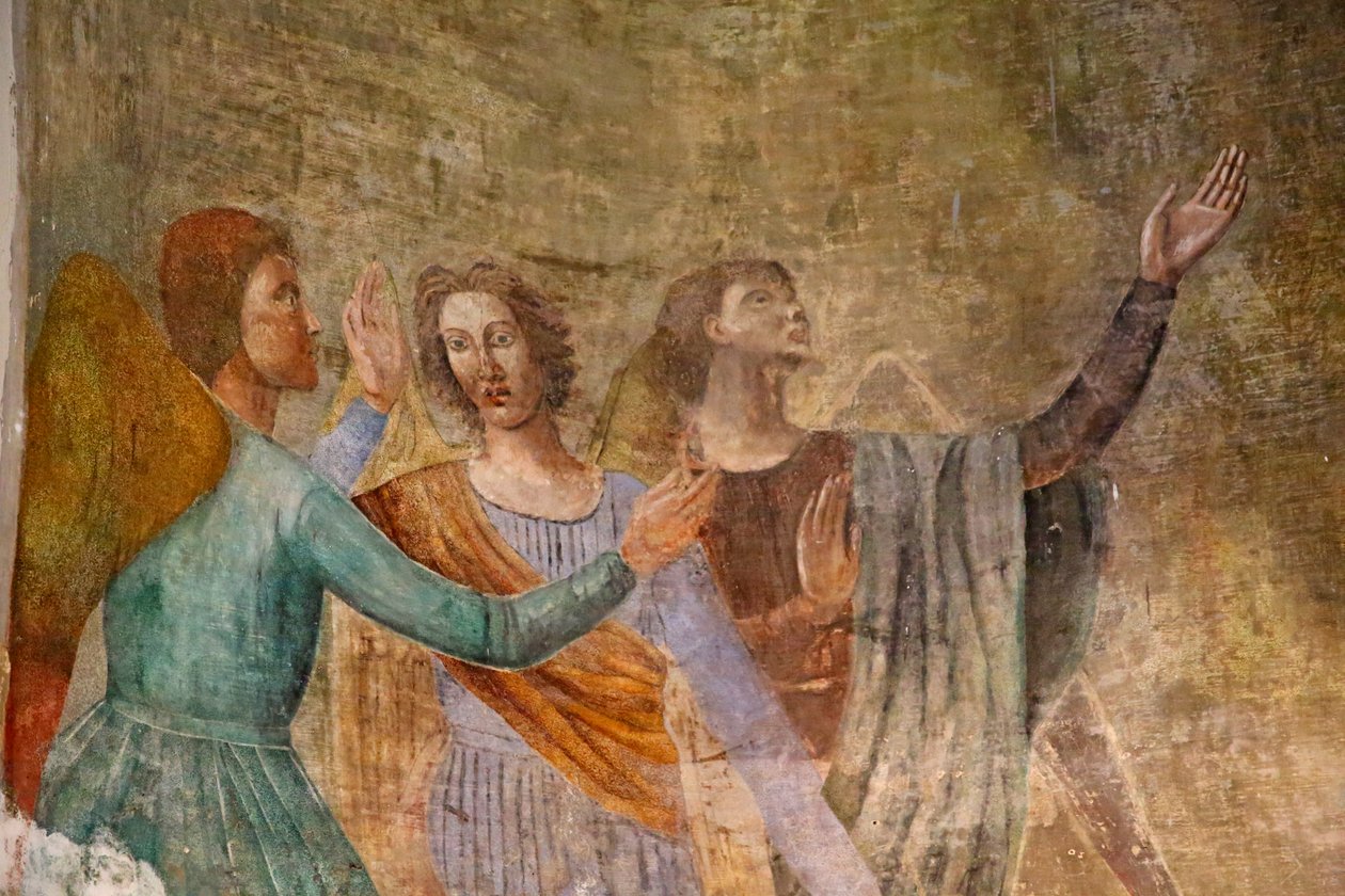 Altar with Painting of the Virgin Mary Surrounded by Angels (Detail) by Unknown