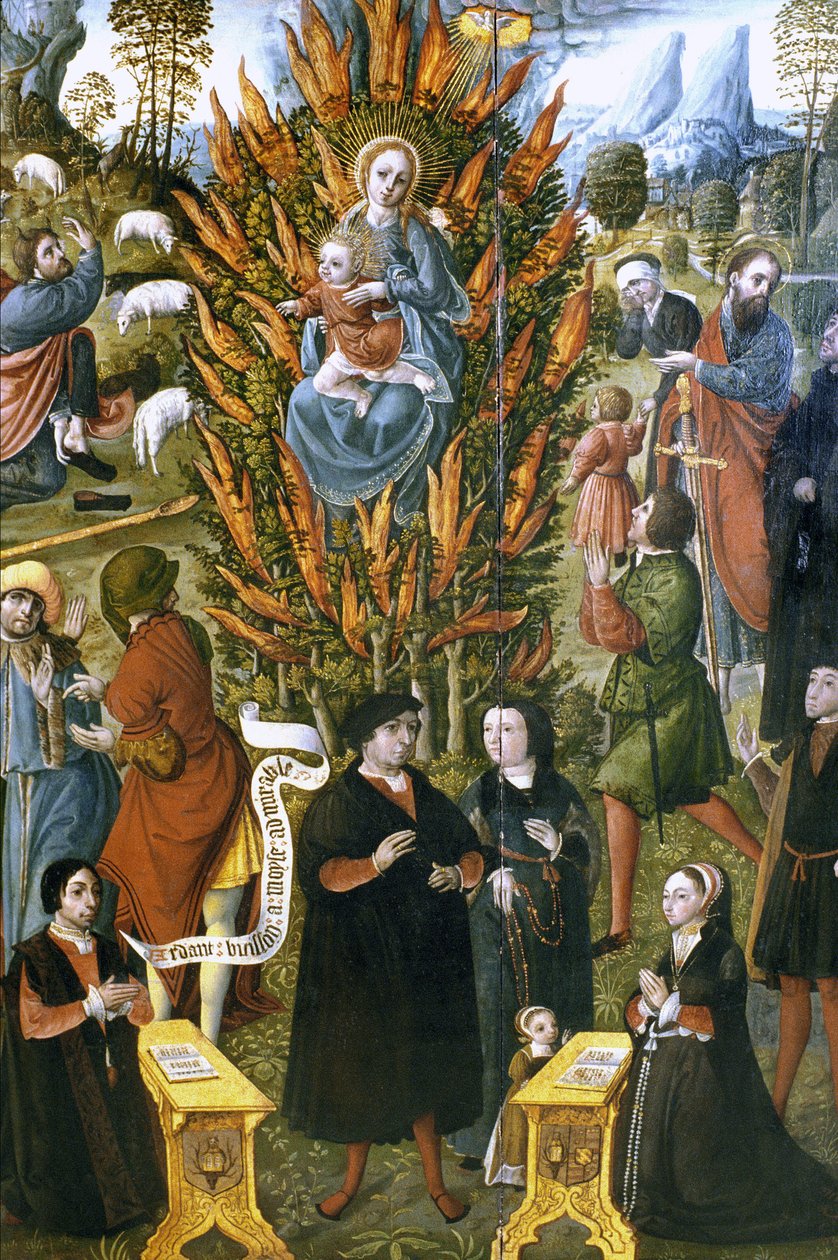 The Virgin with the Burning Bush by Unknown