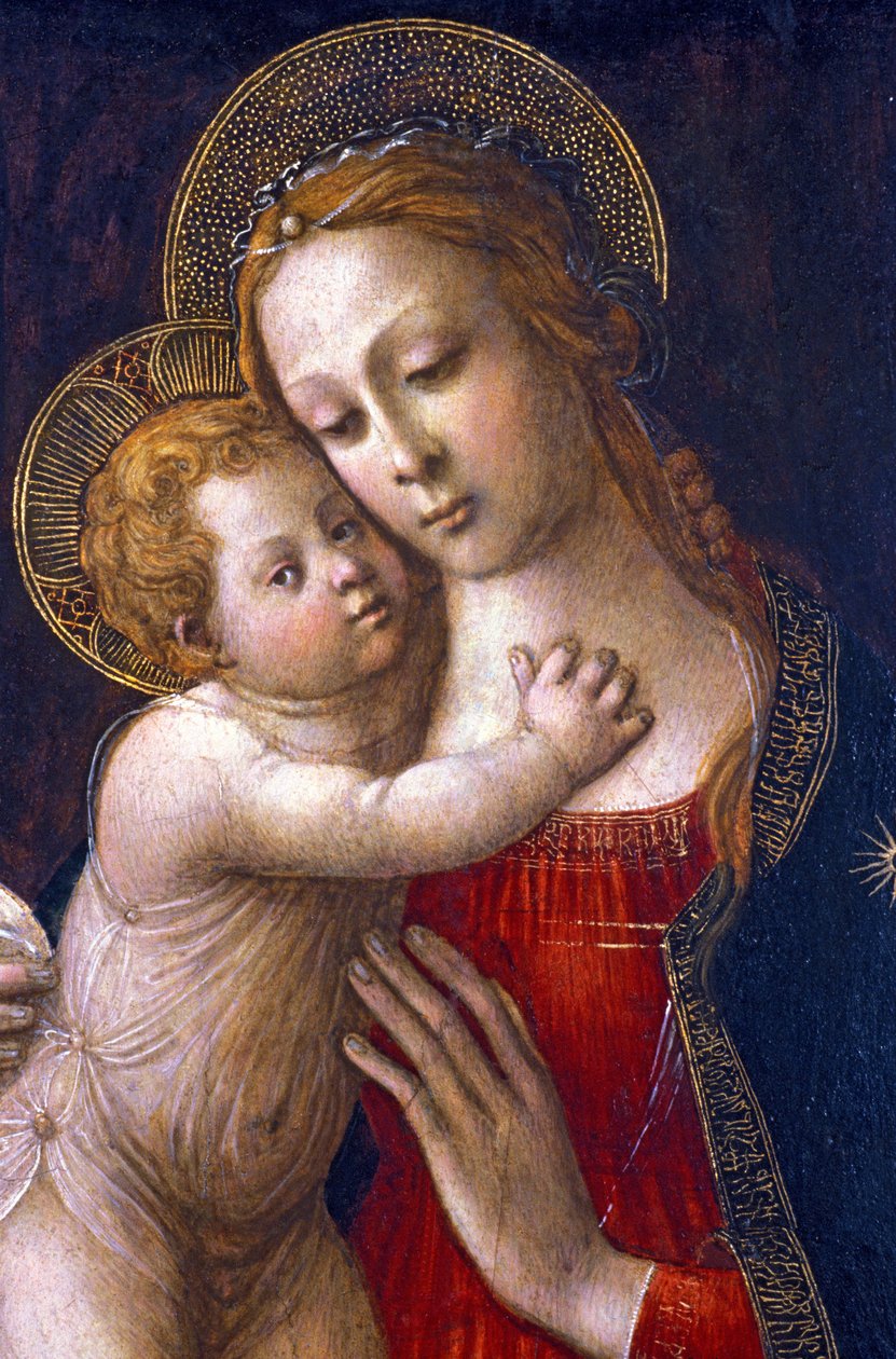 Virgin and Child - Master of Tondo Miller - Italian Primitive of the 15th Century by Unknown