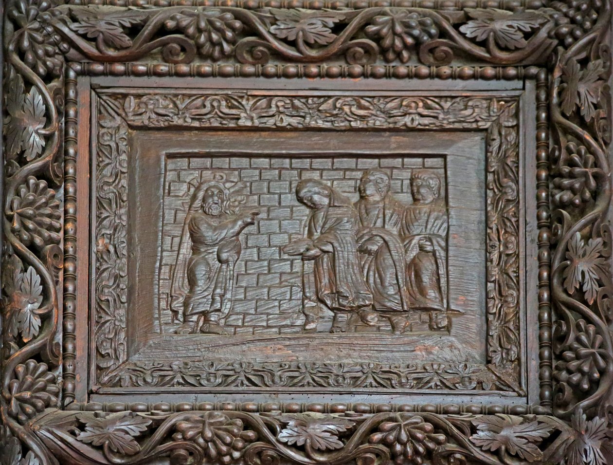 Panel from 5th Century Door: The Resurrected Christ Appears to His Disciples by Unknown