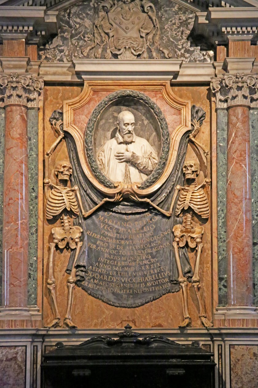 View of the Tomb of Cardinal Cinthio Aldobrandino, Rome, Italy by Unknown