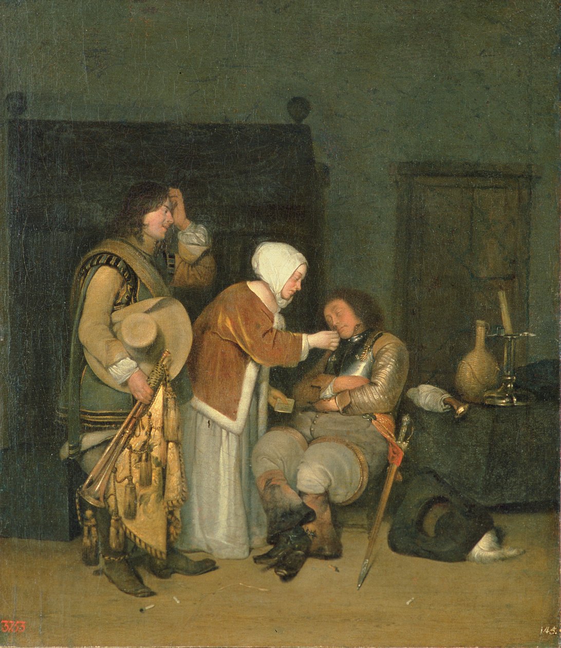 Letter to a Sleeping Soldier by Dutch School