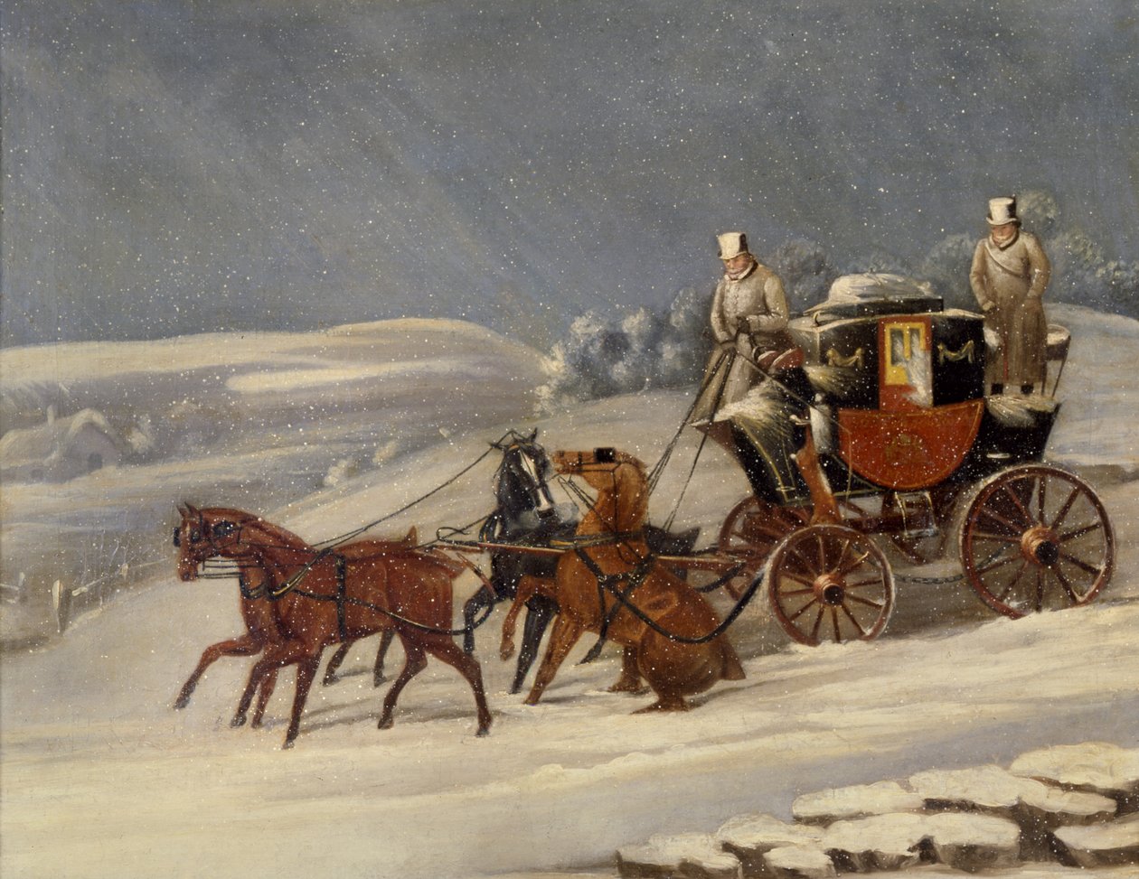 Coach and Four by English School