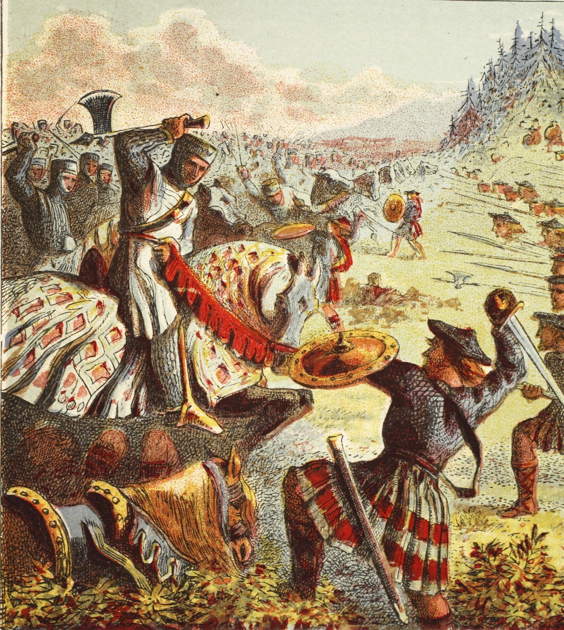 Edward I attacks Scotland by English School