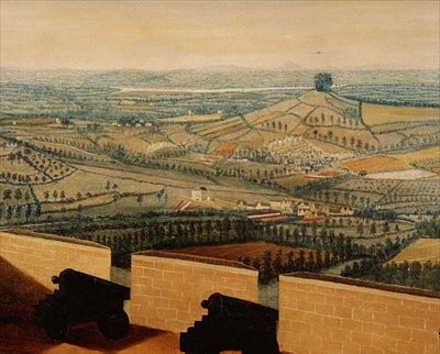 Extensive Landscape Seen from Rodborough Fort (detail) by English School