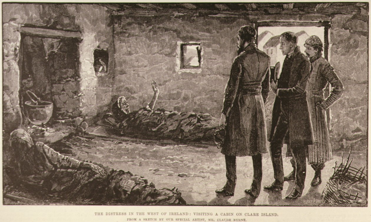 The Distress in the West of Ireland: Visiting a Cabin on Clare Island by English School