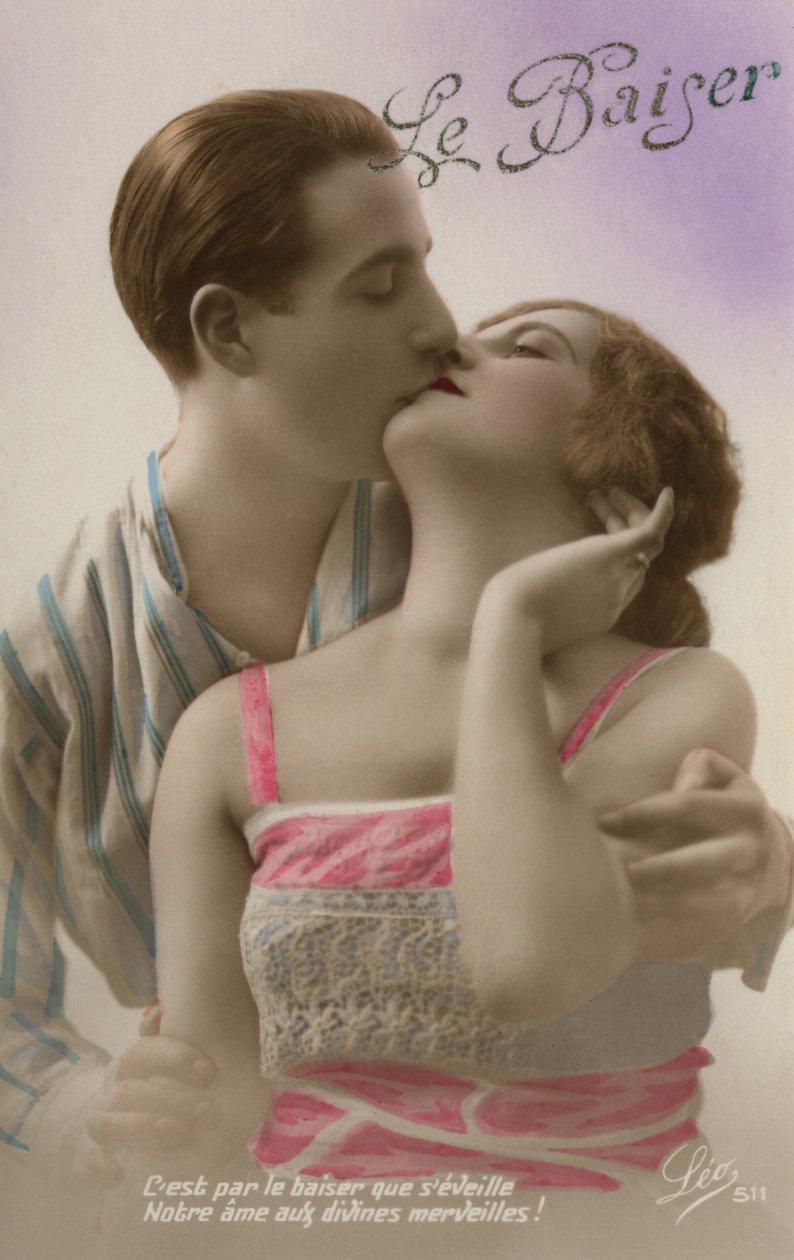 Kissing couple by French Photographer