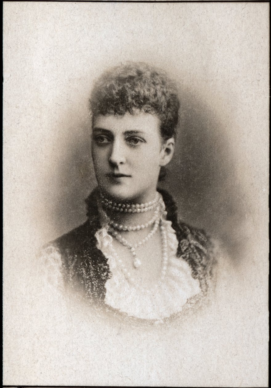 Portrait of Alexandra of Denmark (1844-1925), Queen Consort of the United Kingdom by French Photographer