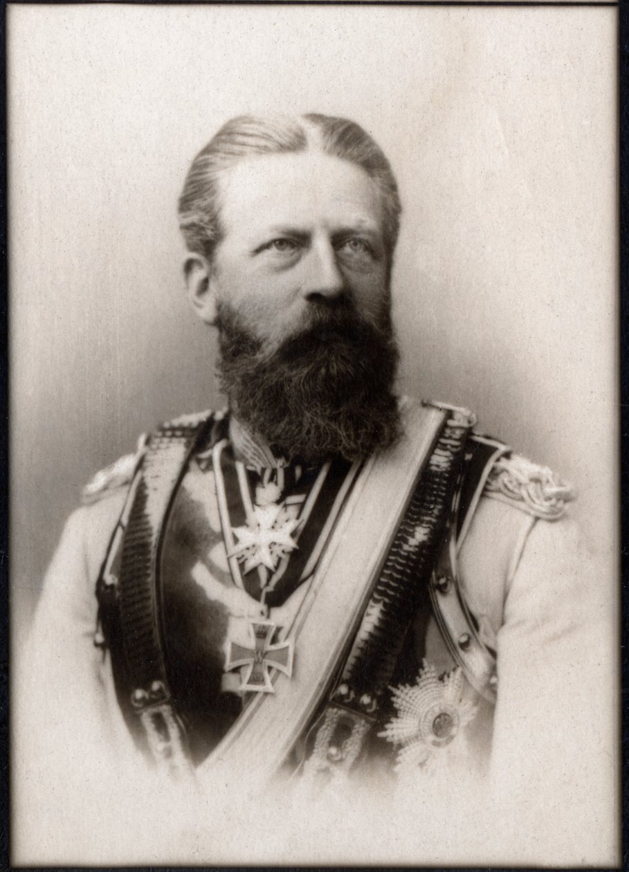 Portrait of Frederick III (Friedrich von Hohenzollern) (1831-1888), German Emperor by French Photographer