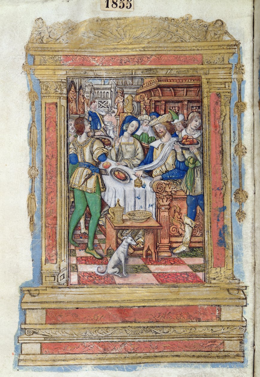 Lazarus and the Rich Man by French School