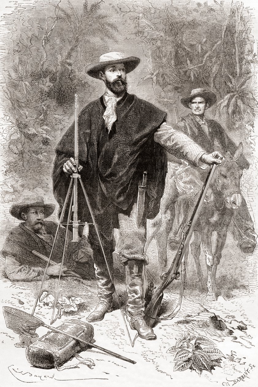 Édouard François André during his botanising expedition in the foothills of the Andes in 1875-76 by Spanish School