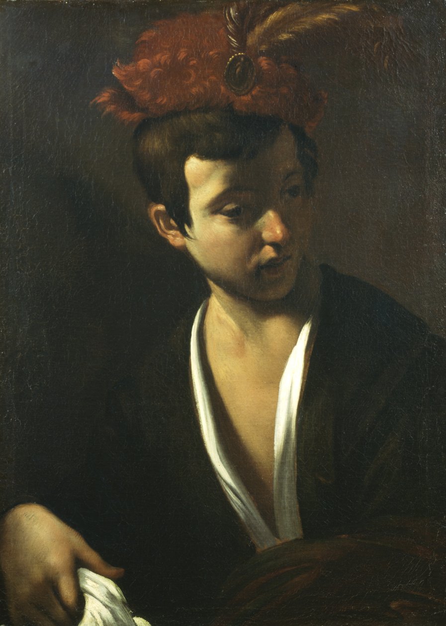 Boy with the Hat with Feathers by Unknown