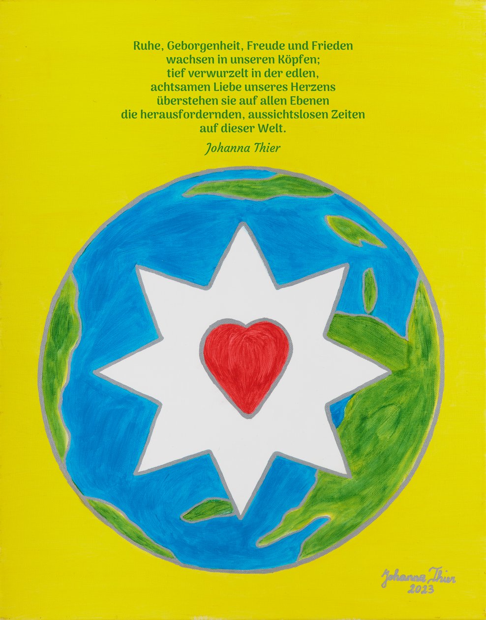 Rest, Security, Joy and Peace - Version 1 by Johanna Thier
