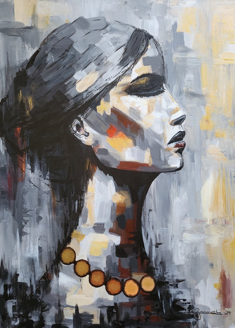 Woman "Shadow of Wisdom" Original by Lea Bommeli