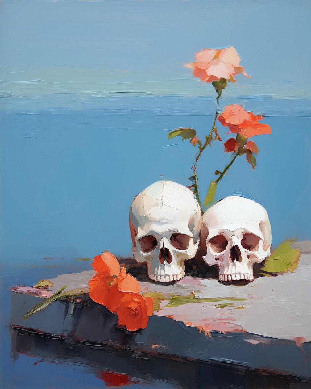 Minimalist Abstract Honoring the Skulls of Ancestors by F. Abderrahim