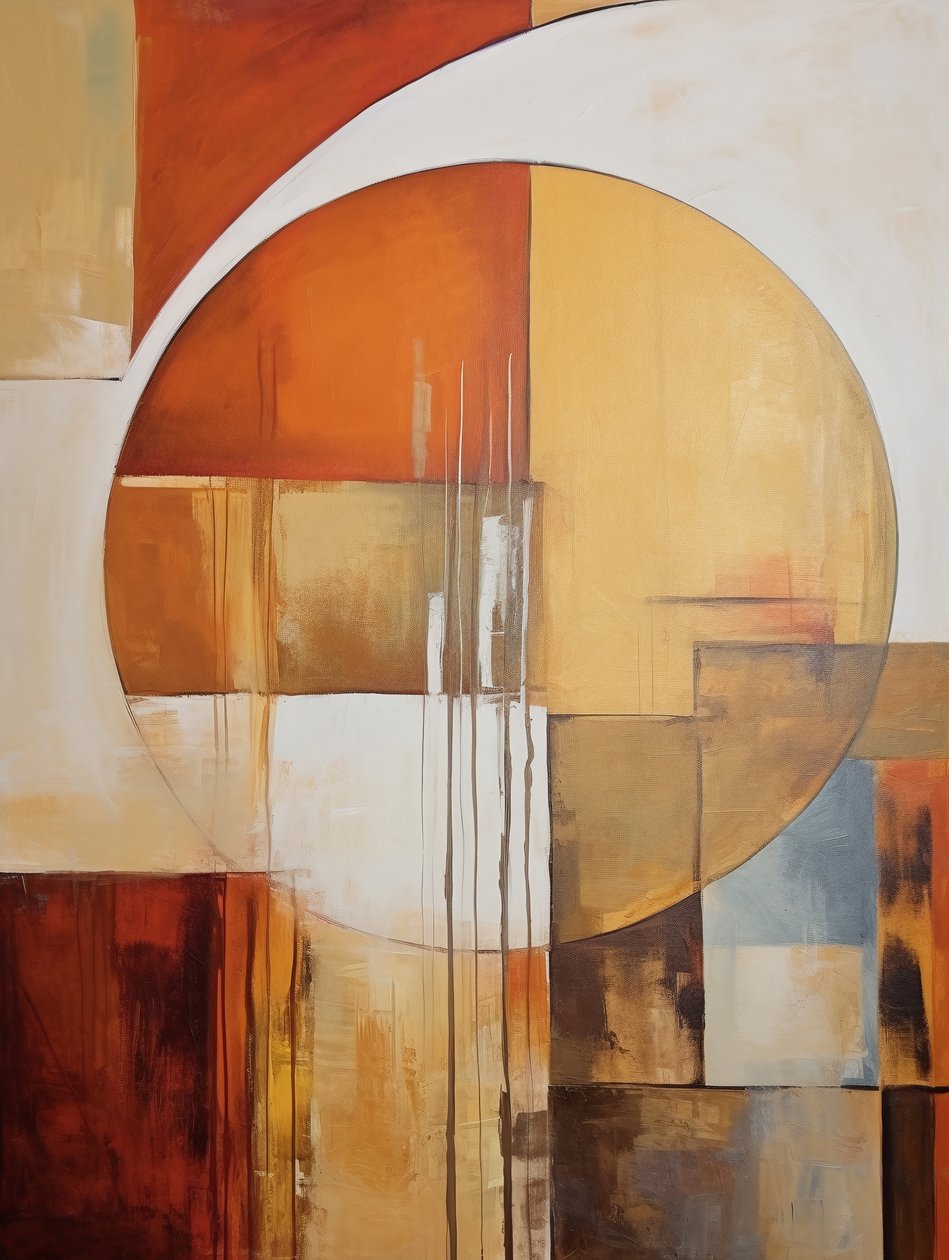Abstract Drawing: Circular Shapes by F. Abderrahim