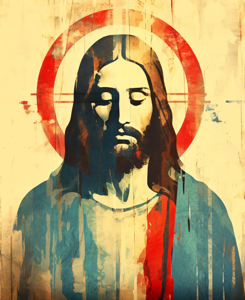 Christian Religious Figure Jesus Christ by F. Abderrahim