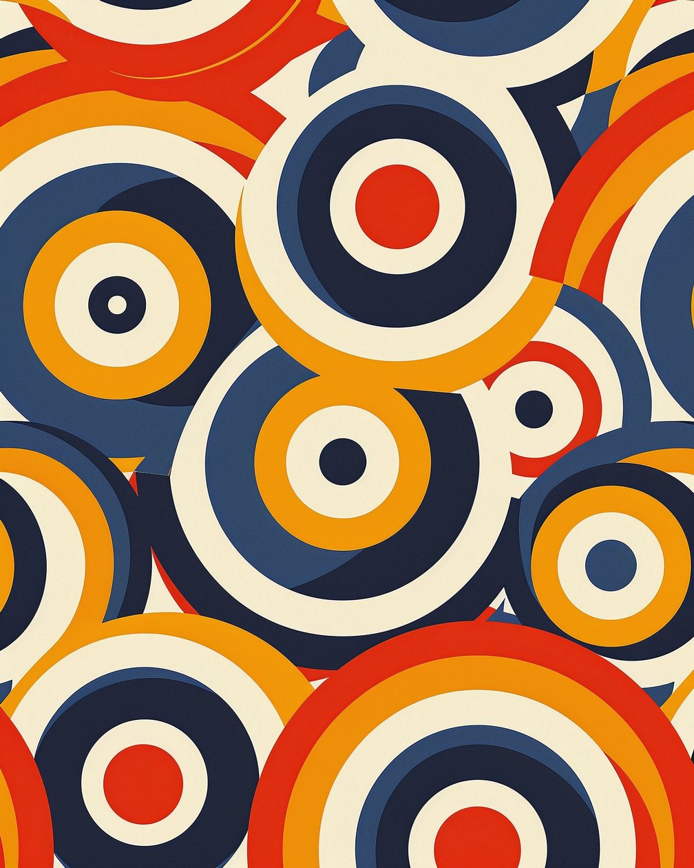 Wallpaper with Geometric Styles Four Colors by F. Abderrahim