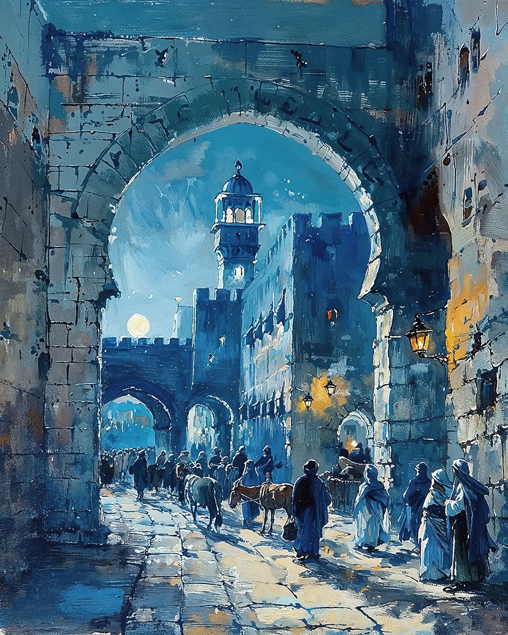 An Arab City Gate and a Medieval Market by F. Abderrahim