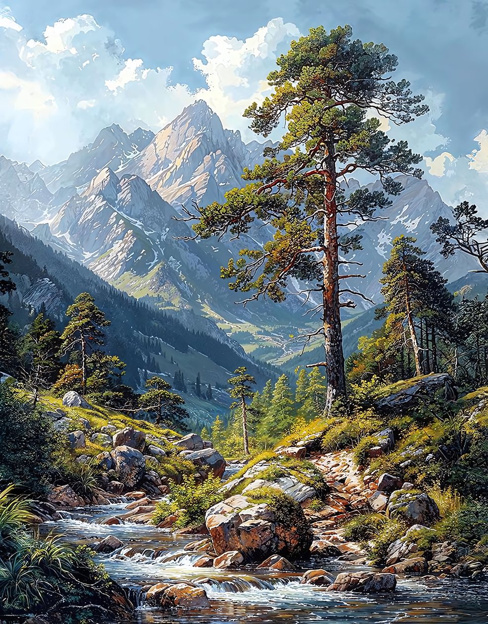 The Roggalspitze in the Lechquelle Mountains by F. Abderrahim