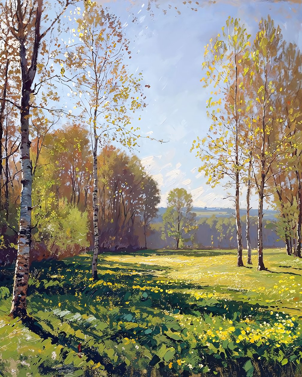 Landscape on a sunny spring day by F. Abderrahim