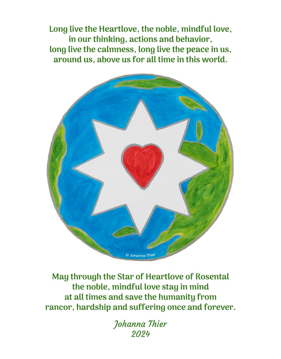 Long Live Peace for All Time in this World by Johanna Thier
