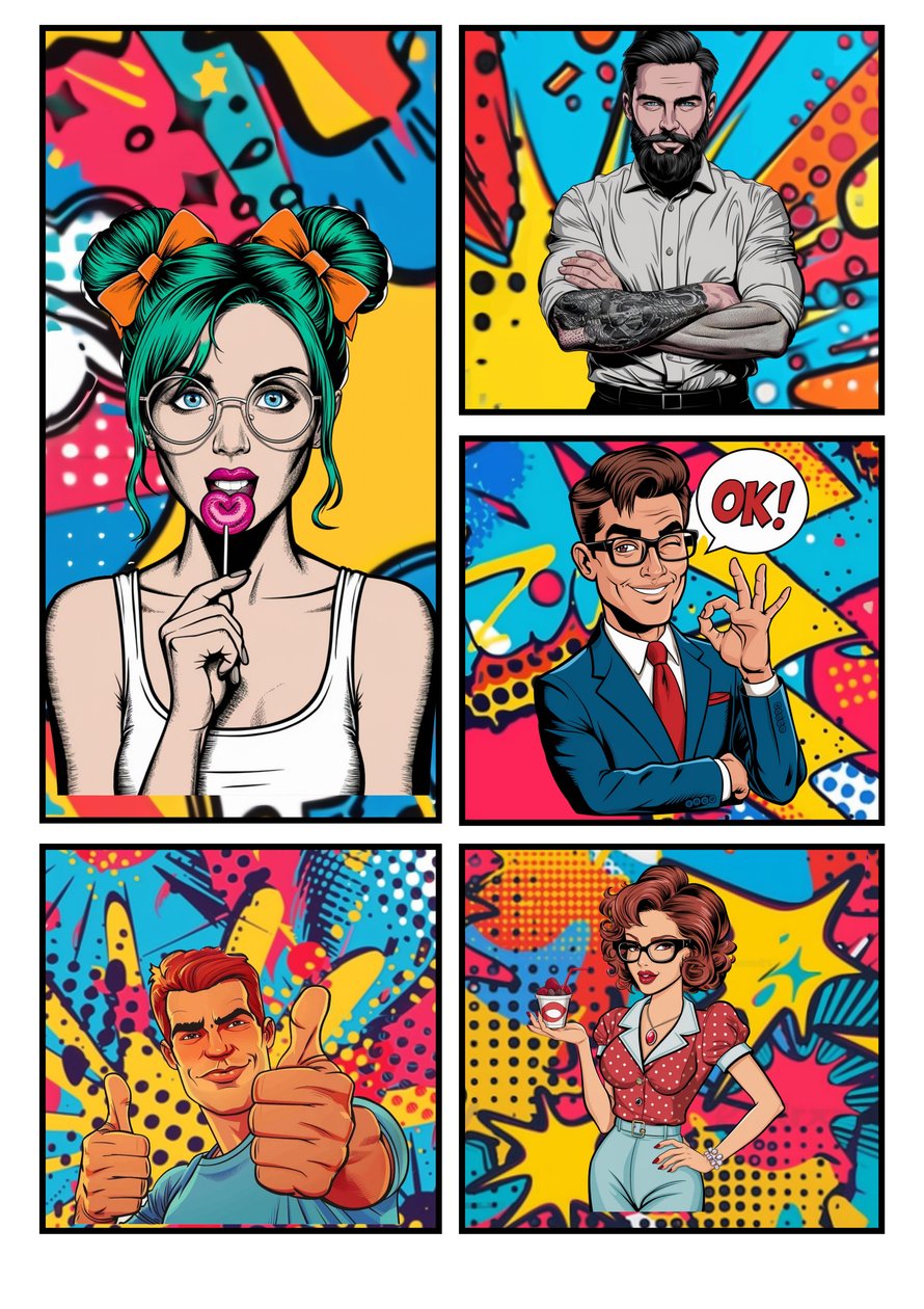 Popart Comic "OK" by Mario Witt