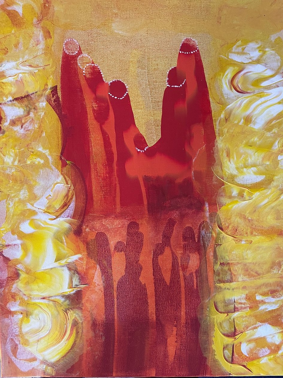 The Praying Hands Above Us by ManuC.