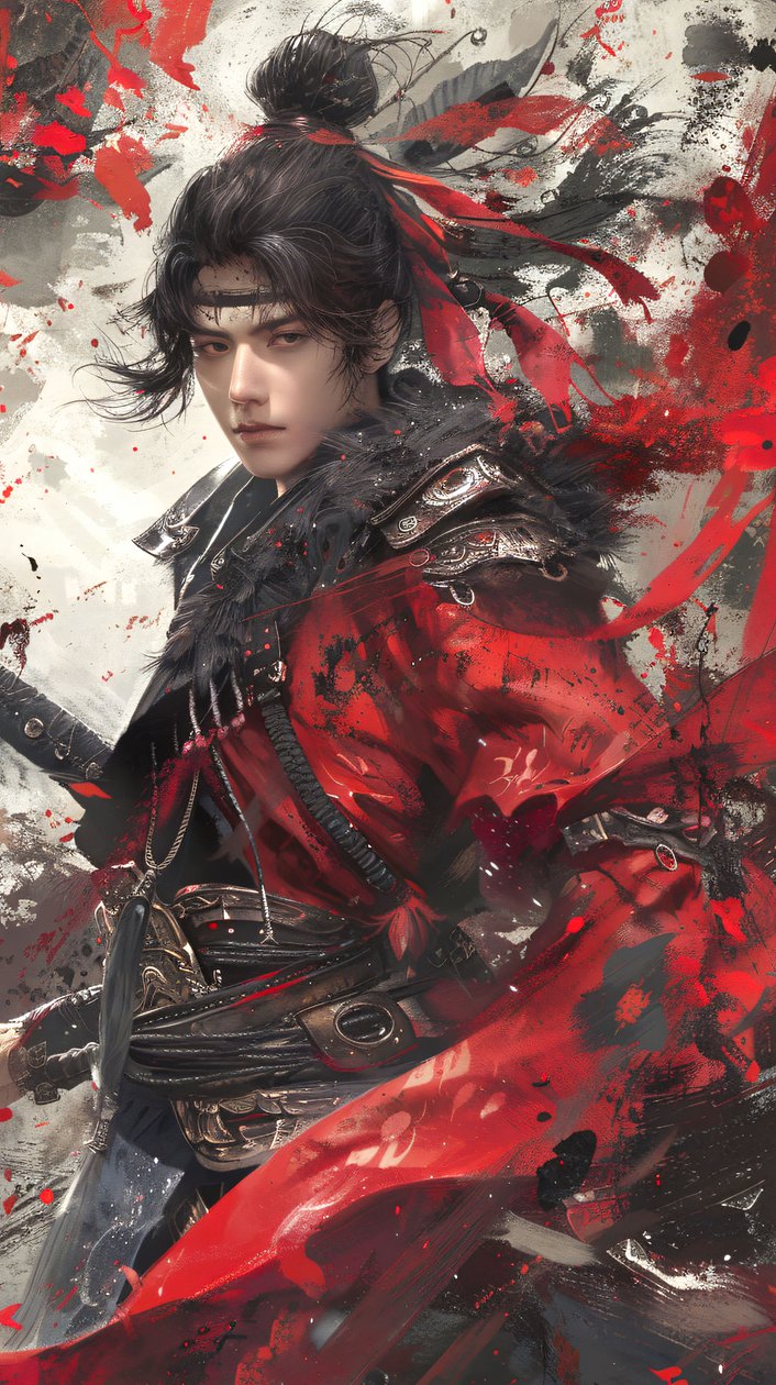 Samurai in Graffiti Wild Style by F. Abderrahim