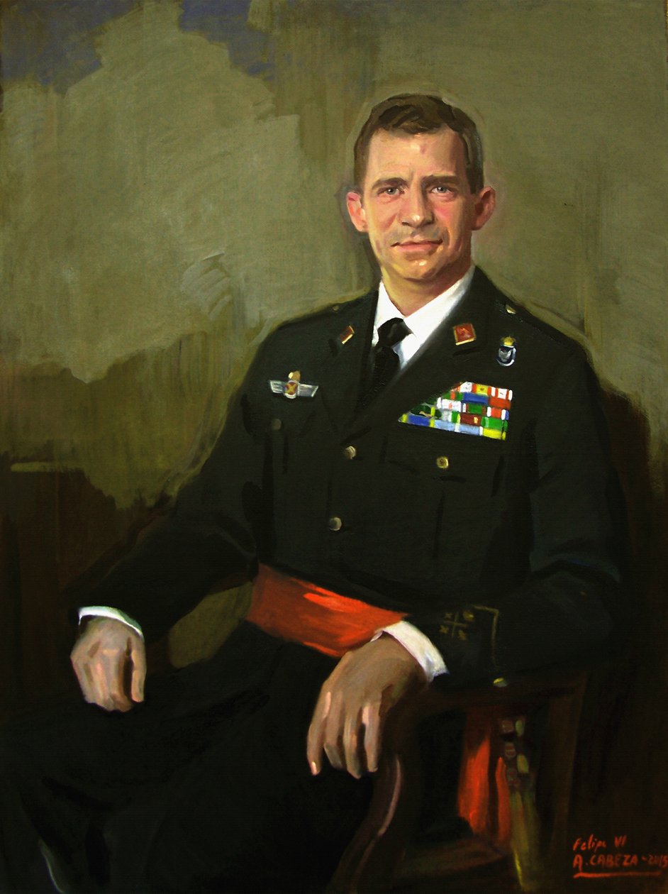 Portrait of Felipe VI by Alejandro Cabeza