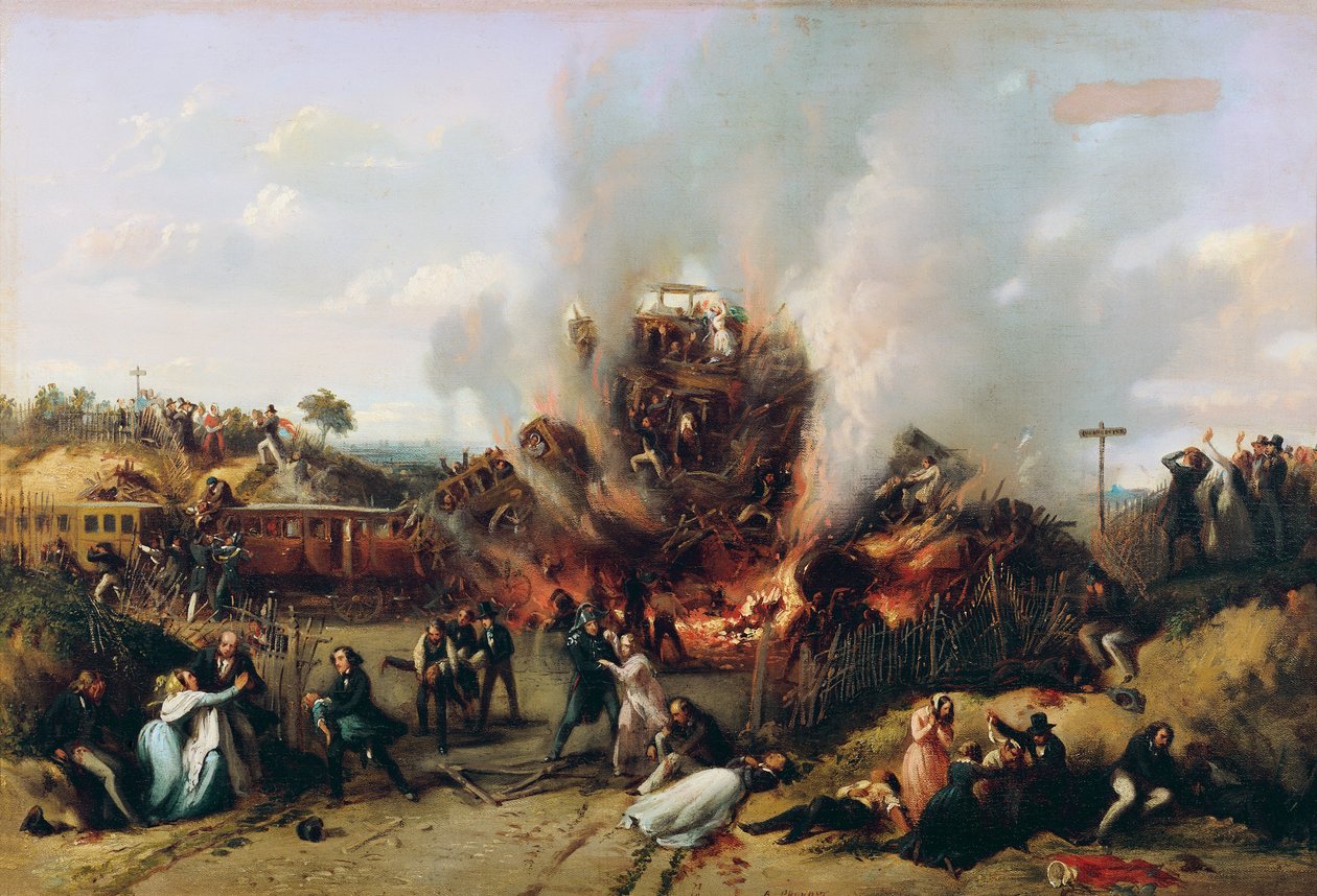 Disaster on the Railway Between Versailles and Bellevue by A Provost