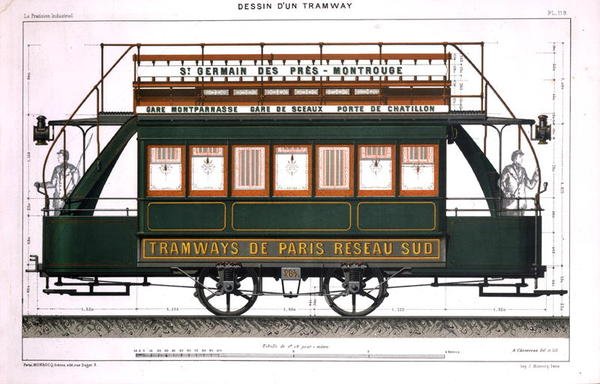 Design for a Tram by A. Cheneveau