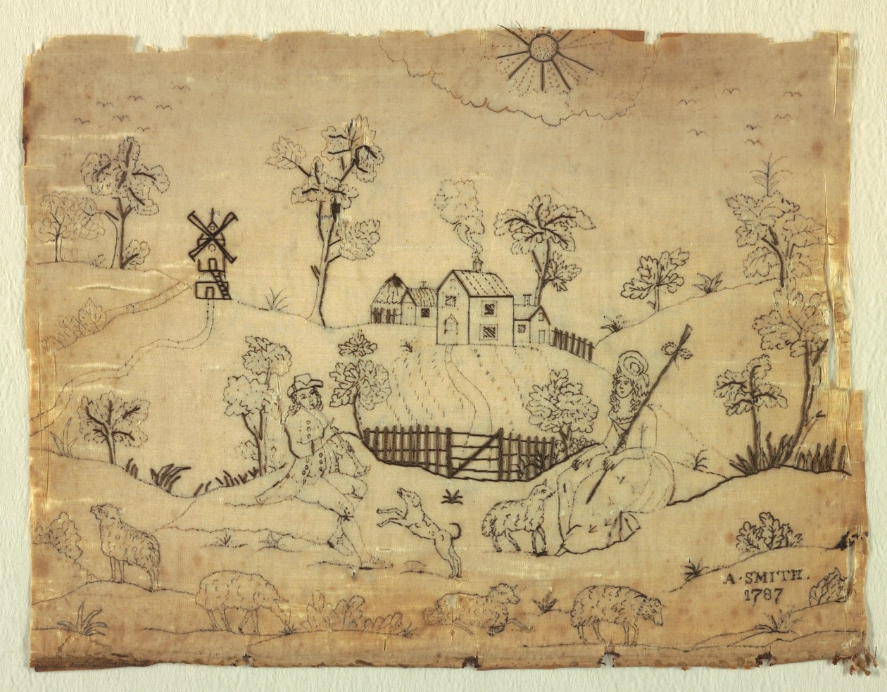 Embroidered Picture by A. Smith