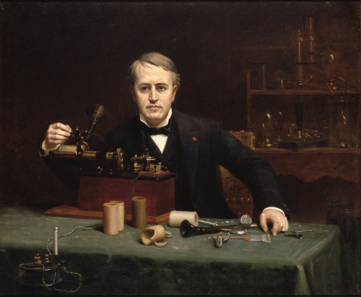 Thomas Alva Edison by Abraham Archibald Anderson