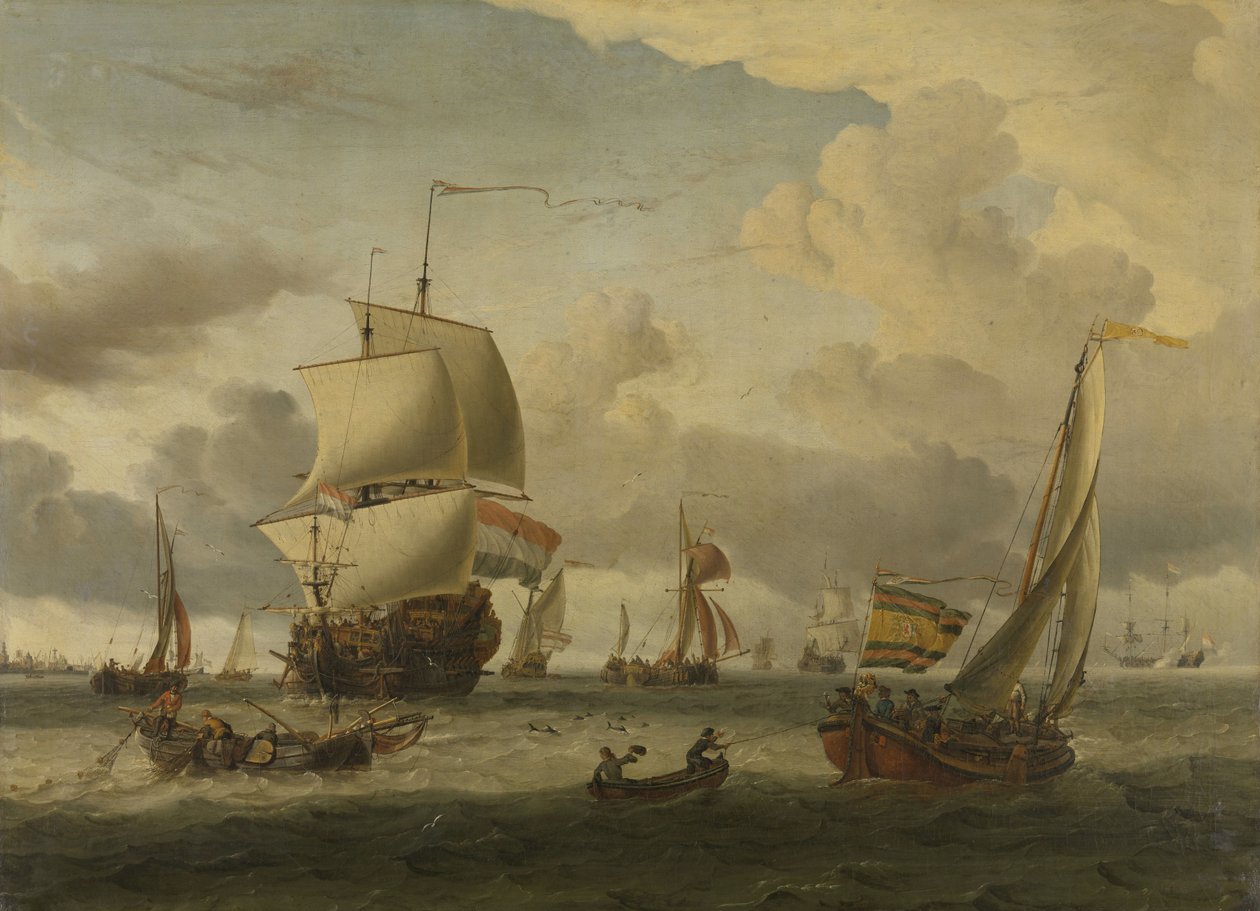 The Roadstead of Enkhuizen by Abraham Storck