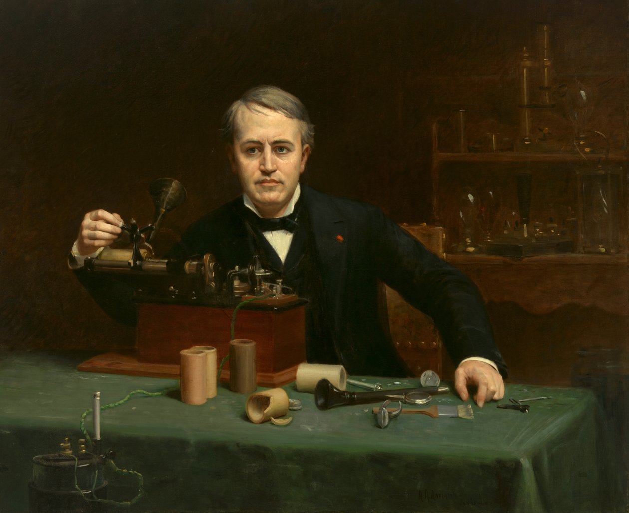 Thomas Alva Edison by Abraham Archibald Anderson