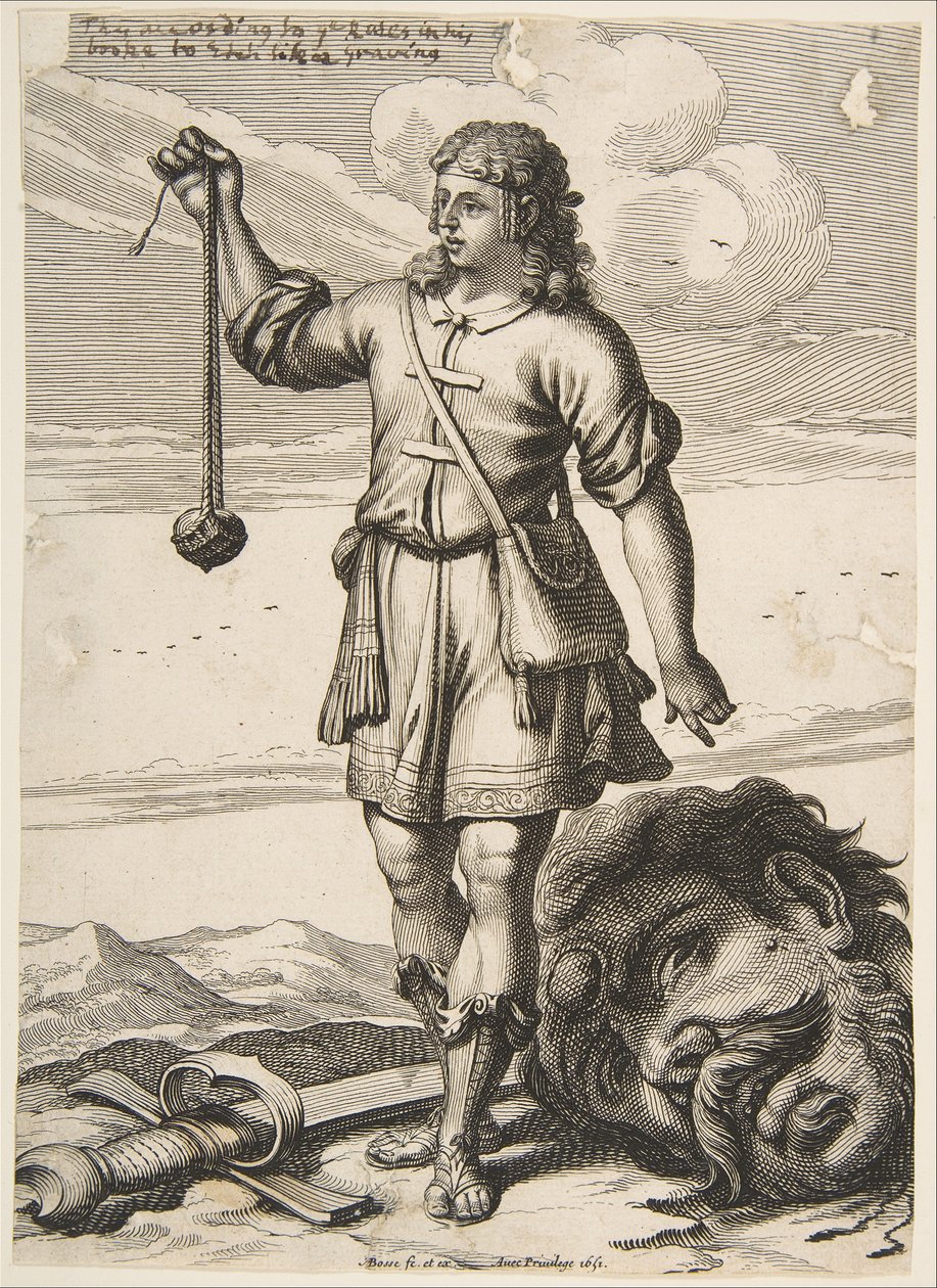 David with the Head of Goliath, 1651 by Abraham Bosse