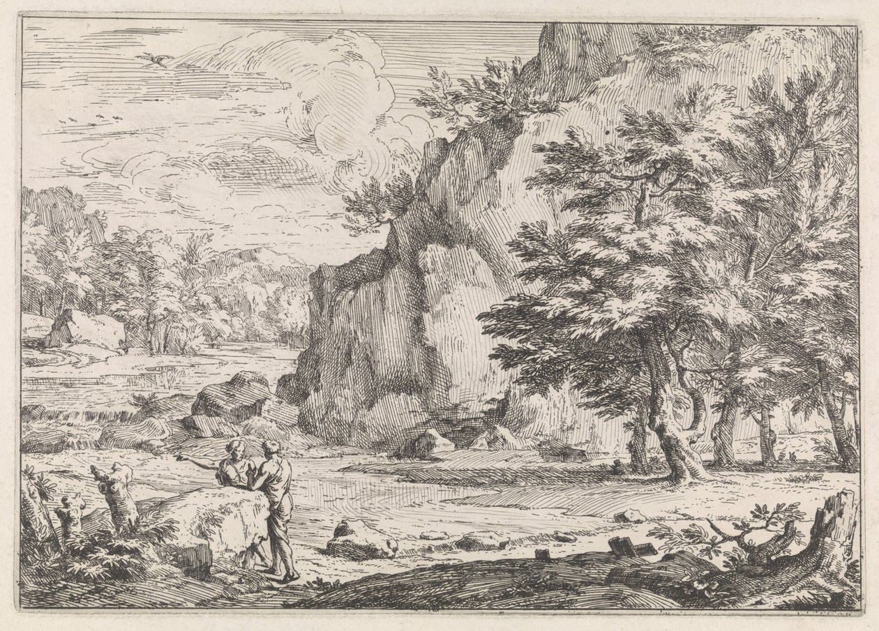 Landscape with Rocks by Abraham Genoels