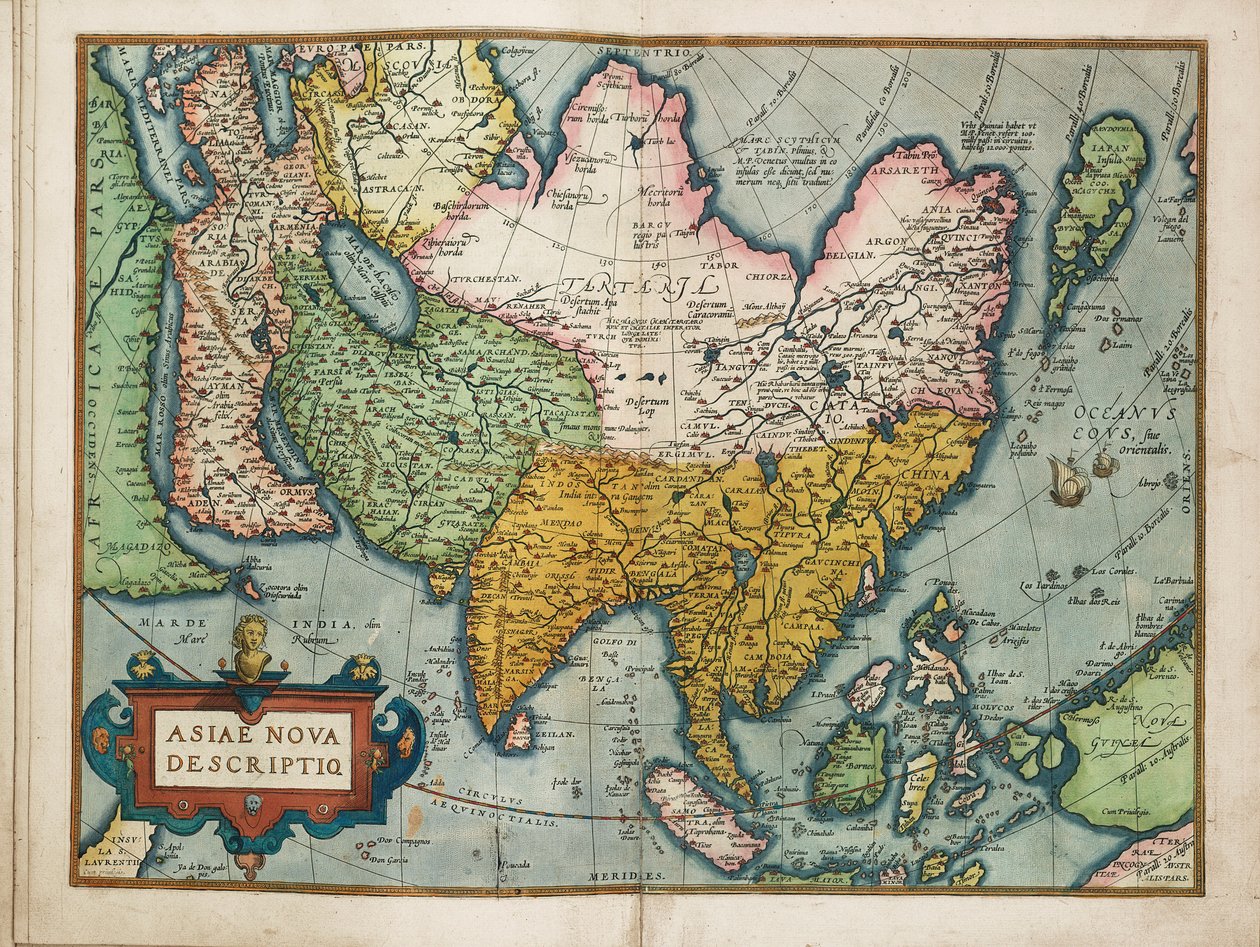 A new description of Asia by Abraham Ortelius